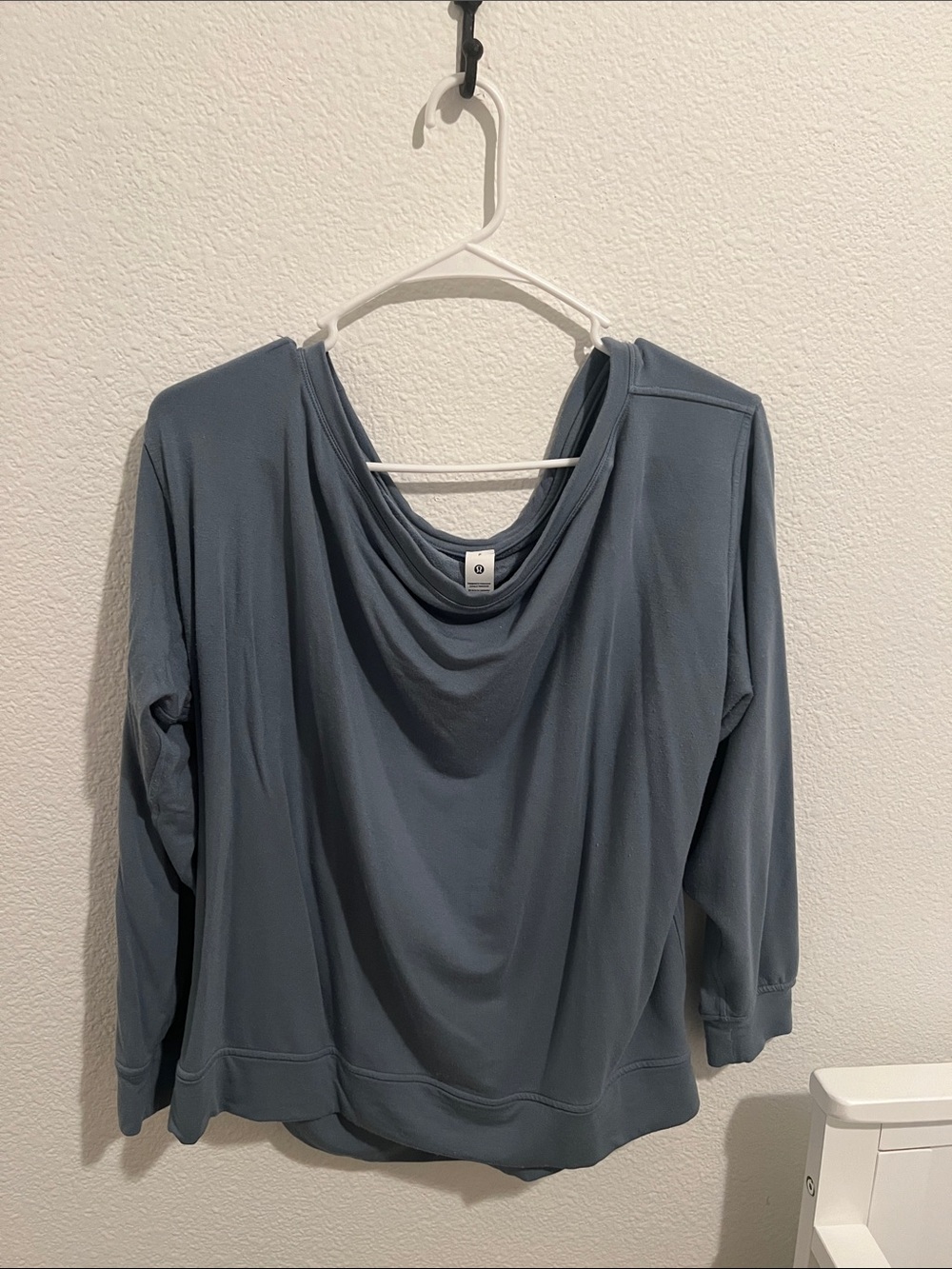lululemon athletica Draped Cowl-Neck Long-Sleeve Top - Slate Blue